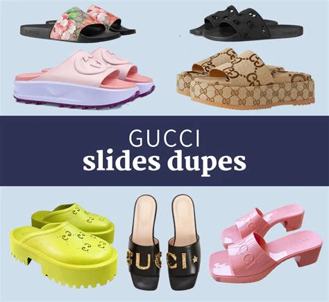 gucci heel slides dupe|fluffy gucci slides.